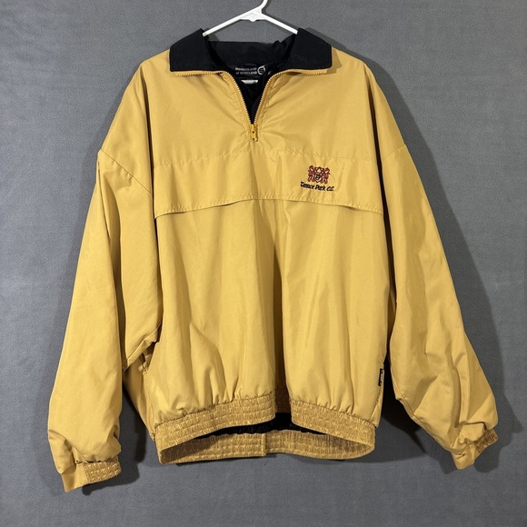 Black Other - Sunderland of Scotland‎ Vintage Jacket Mens XL Yellow Black OH Country Club Logo